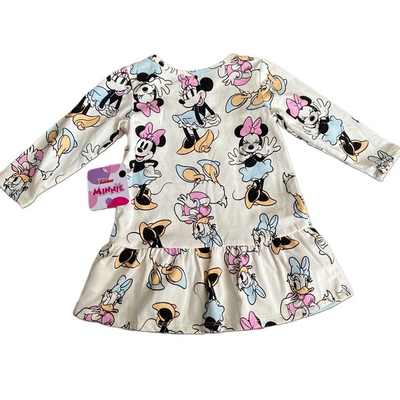 Disney Other - Disney Minnie Mouse Kids Dress - Cream and Multicolor
